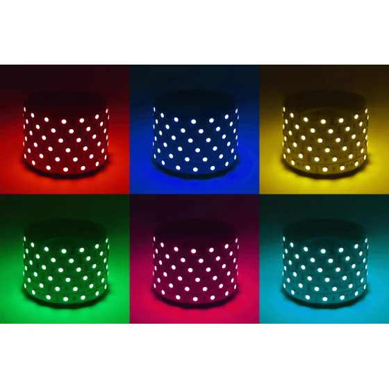 Лента светодиодная ЭРА LS5050-14,4-60-24-33-RGB-5m многоцветная