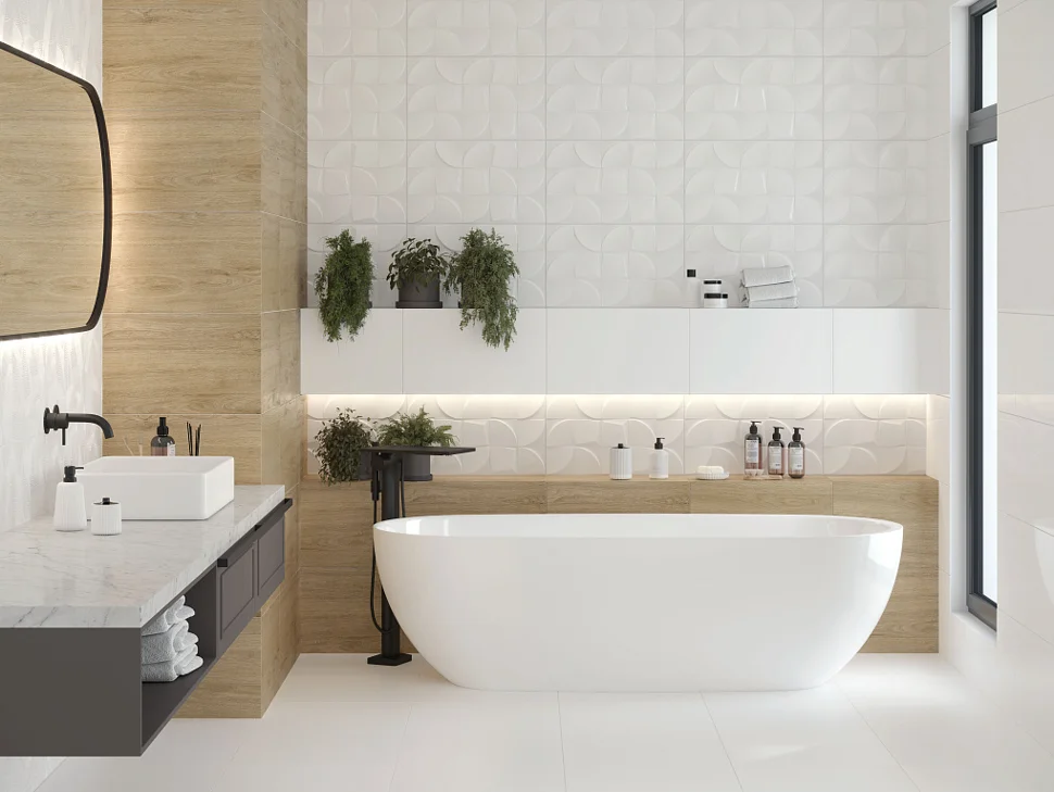 Плитка GRACIA CERAMICA Nature white wall 02 300х500