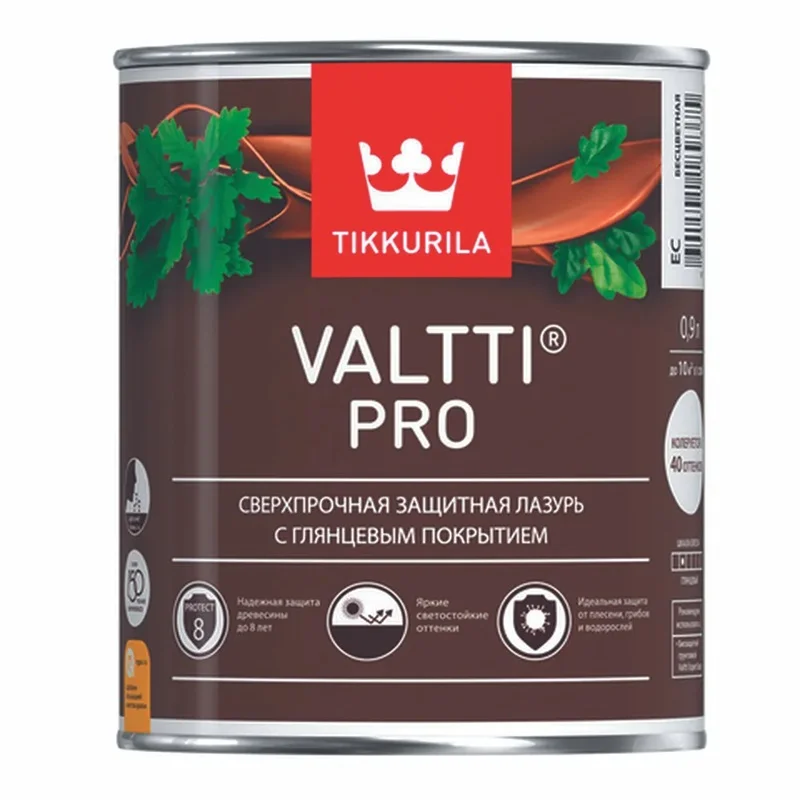 Антисептик-лазурь Tikkurila VALTTI PRO EC 0,9 л