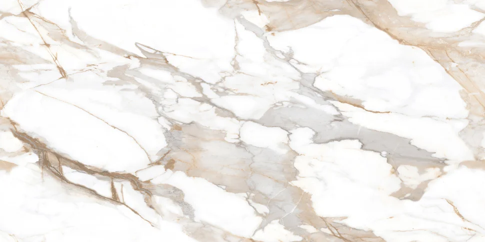 Керамогранит LAPARET Calacatta fairy gold 60х120 бежевый полированный
