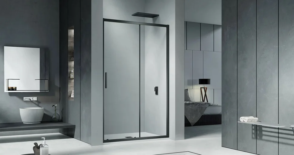 Ограждение душевое Good Door COFE WTW-120-C-B 1200х1900