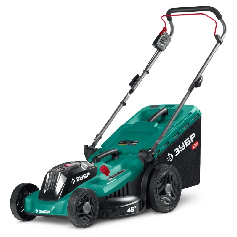 Газонокосилка аккумуляторная бесщеточная ЗУБР 40 В (2x20В), 460 мм, без АКБ (LMS) Газонокосилка аккумуляторная бесщеточная ЗУБР 40 В (2x20В), 460 мм, без АКБ (LMS)