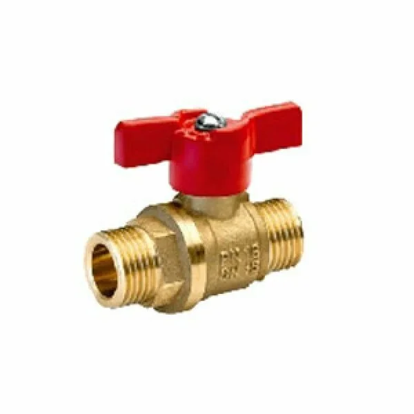 Кран шаровый латунный ДУ-20 мм резьба внутренняя/внутренняя бабочка (11б27п1)