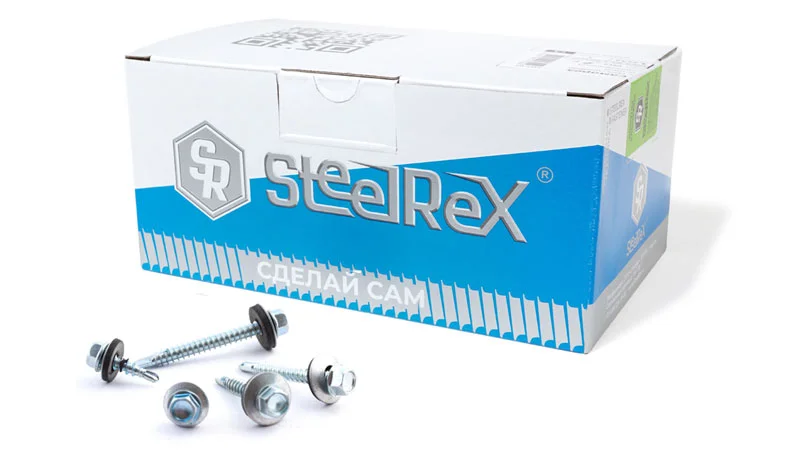 Саморез кровельный 4,8x35 оцинк сверло (кор.с ок 60шт) SteelRex