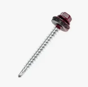 Саморез кровельный 4,8x20 (красное вино) RAL 3005 (кор.с ок 100шт) SteelRex
