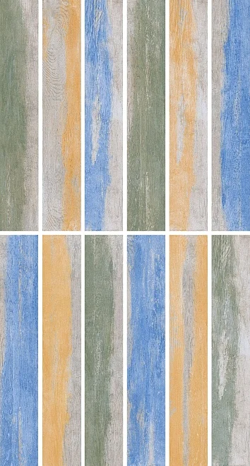 Плитка KERAMA MARAZZI Колор Вуд микс обрезной матовый пол 13х80х11 арт.DD732400R