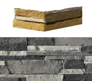 Камень облицовочный White Hills Зендлэнд угловой, арт.242-85 (в уп. углы разных размеров 7х16,5х10; 7х26,5х10)