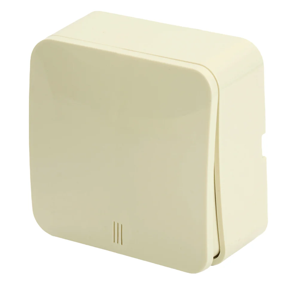 Выключатель одноклавишный ОП 250В, 10А, IP20, серия София, с индикатором слоновая кость (MSW10-11-20-04) STEKKER