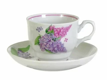 Пара чайная Добруш ф.272 "Тюльпан" 0С0964 Сирень Пара чайная Добруш ф.272 "Тюльпан" 0С0964 Сирень