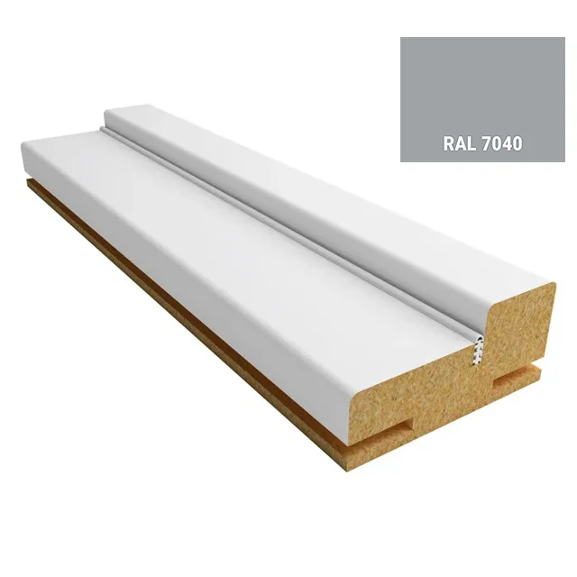 Стойка дверной коробки ВДК телескопическая с уплотнителем RAL 7040 70х30х2070, эмаль Стойка дверной коробки ВДК телескопическая с уплотнителем RAL 7040 70х30х2070, эмаль