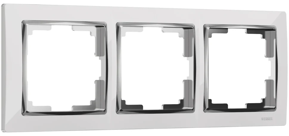 Рамка 3-местная Werkel Snabb, белая, WL03-Frame-03-white , W0031901
