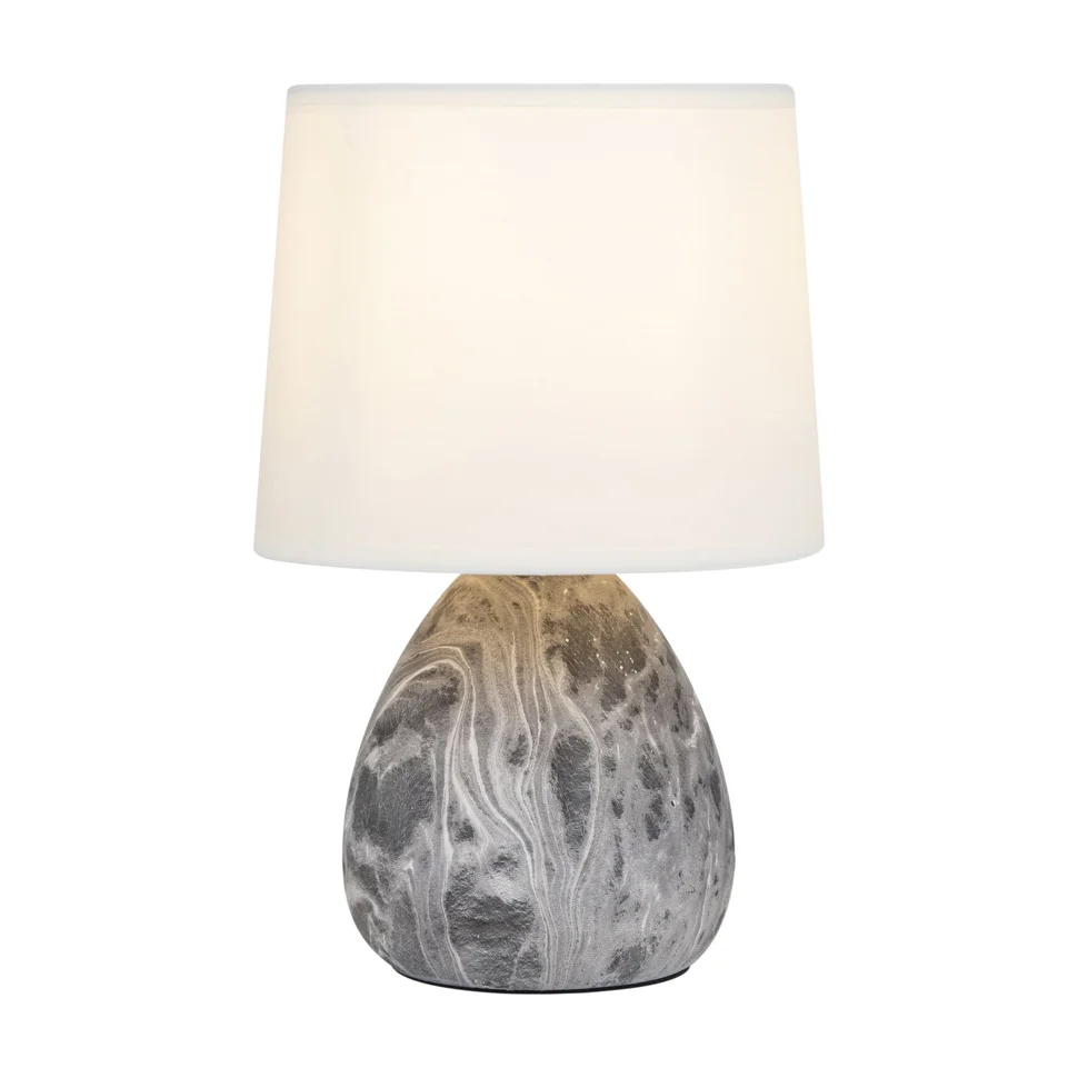 Лампа настольная ЭРА Rivoli Damaris 7037-501 1 х Е14 40 Вт керамика черно-белая с абажуром