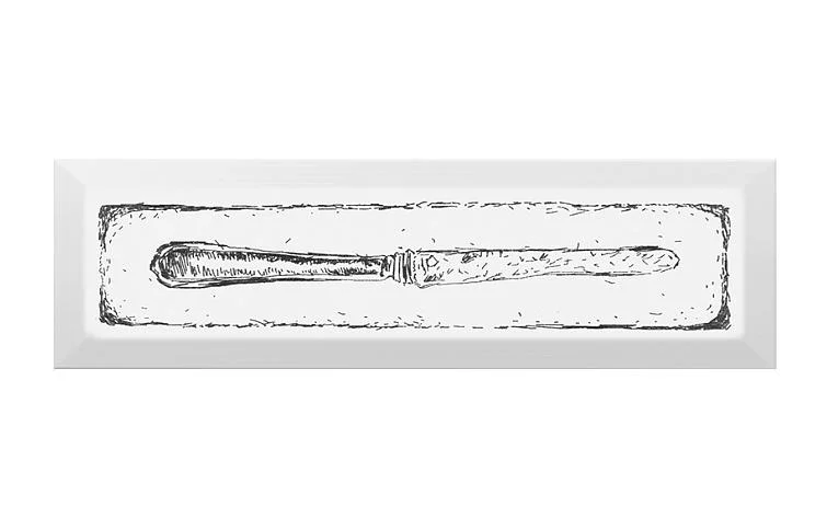 Плитка KERAMA MARAZZI Гамма Декор Knife чёрный 8,5х28,5х7 арт.NT&#92;B25&#92;9001