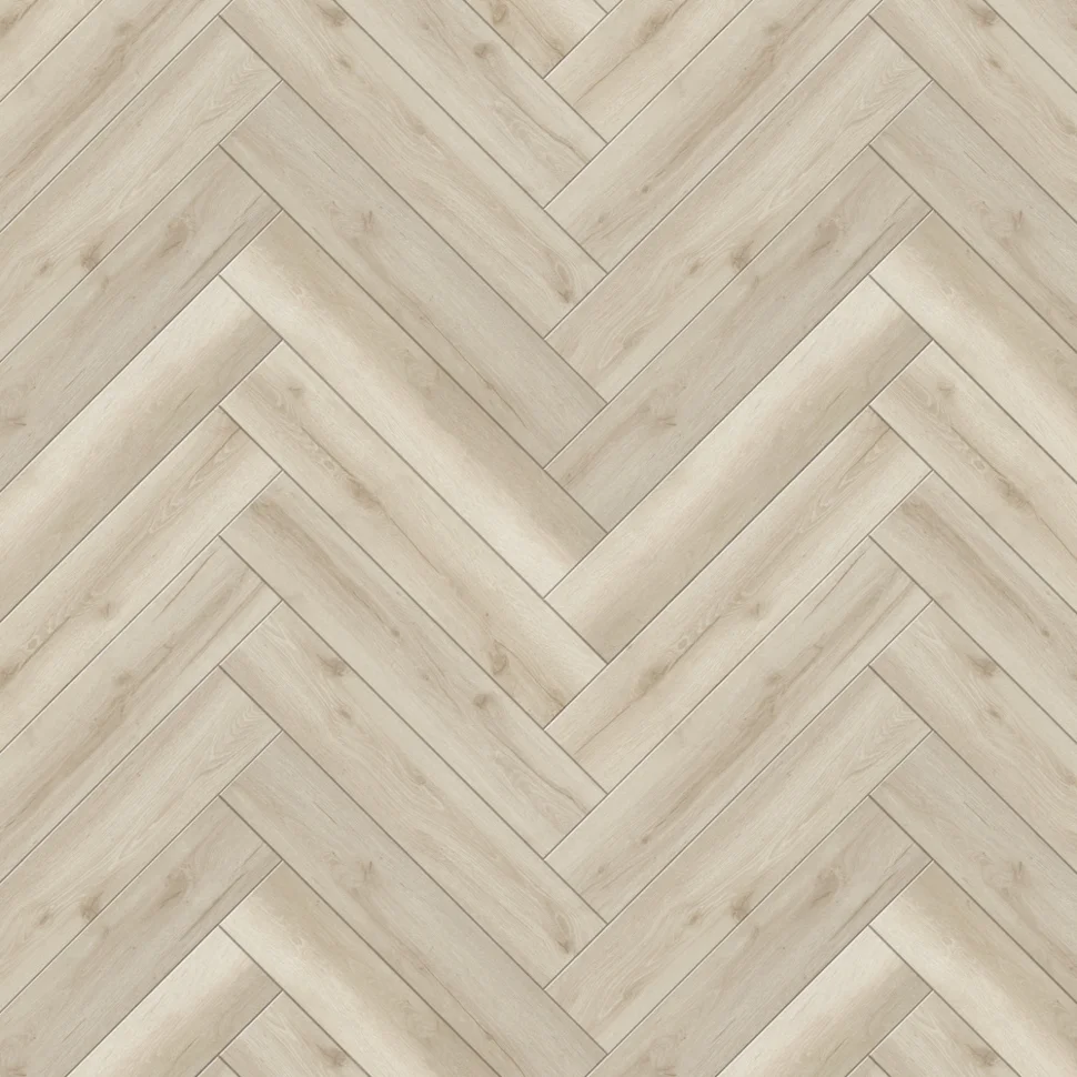 Ламинат виниловый водостойкий SPC CronaFloor 4V Herringbone 2.0 42 класс Дуб Гавр 640*128*4.5 мм (с фаской)