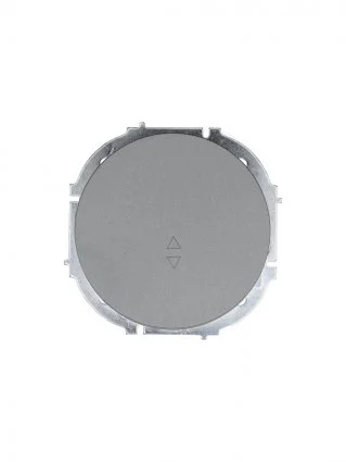 Выключатель одноклавишный СП Lezard OSEN проходной серый матовый