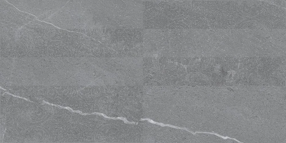 Плитка КЕРАМИН Ливерпуль 1Д серый 600*300*8,5