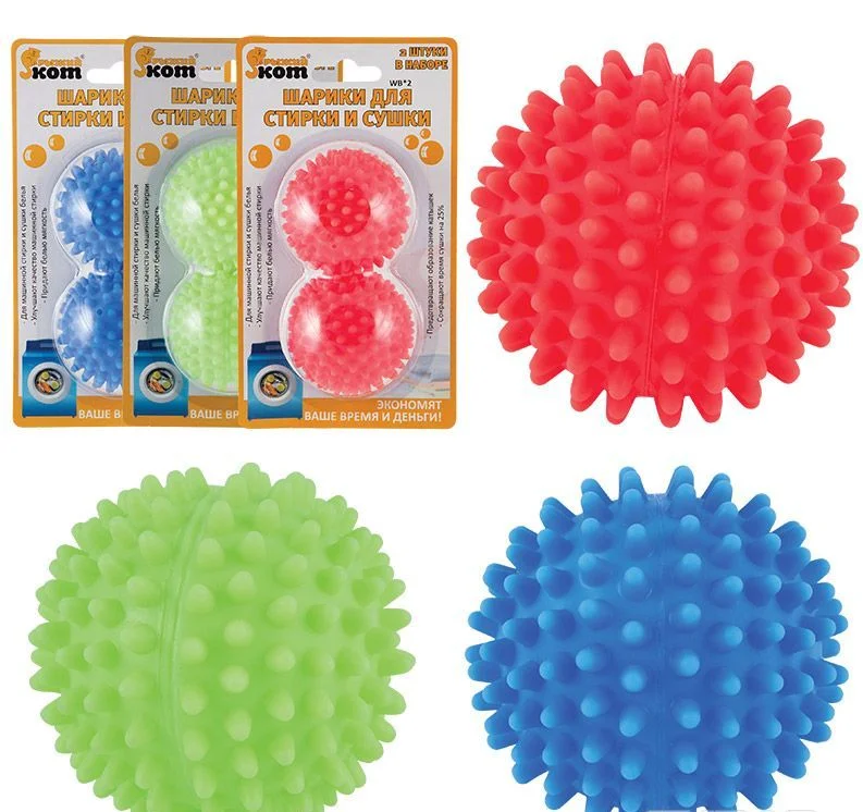 Шарики для стирки и сушки РЫЖИЙ КОТ WB*2, пластик (2 шт)
