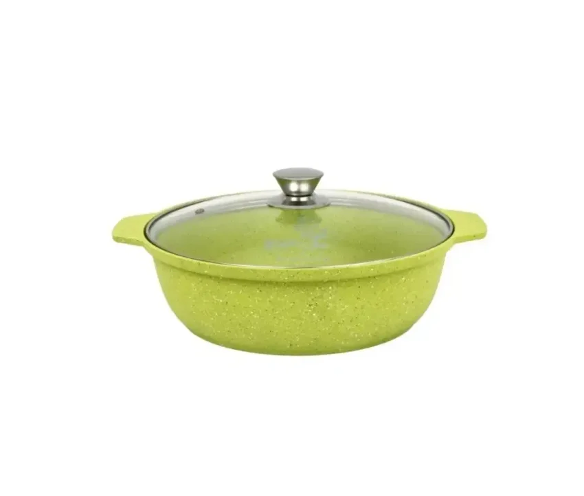 Жаровня-кастрюля Kukmara ж31tsl литая стекл. кр. 3.0л АП (Trendy style lime)