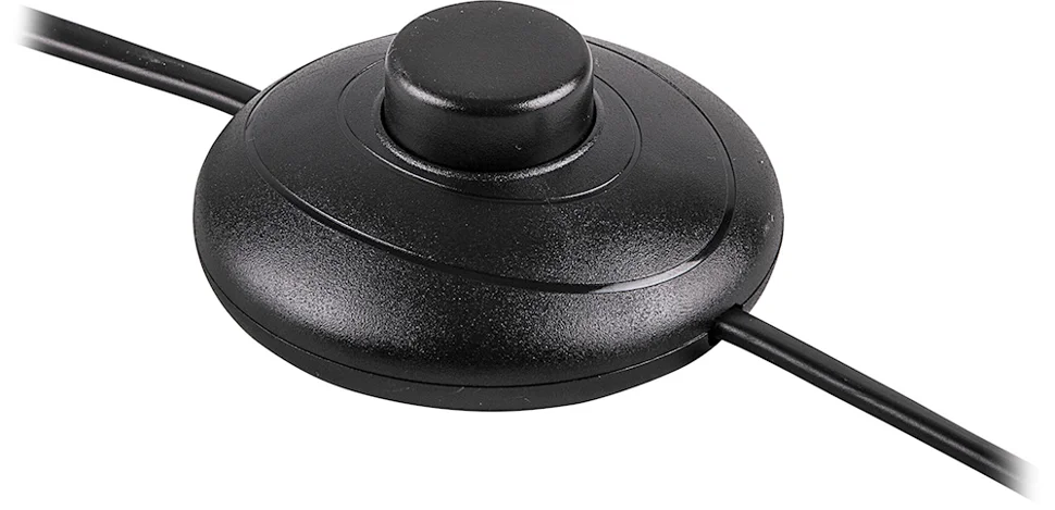Шнур сетевой с ножным выключателем 220V 2,5м черный, DM106 Feron
