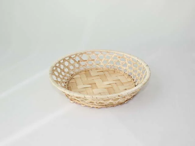 Сухарница плетенка 476/96018-SM, круглая, D23см бамбук Сухарница плетенка 476/96018-SM, круглая, D23см бамбук