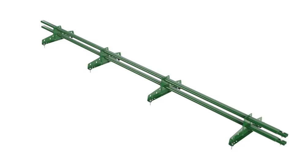 Снегозадержатель трубчатый BORGE на 4-х опорах PE, L=3 м RAL 6002 (зелёная листва) (стандартный цвет)