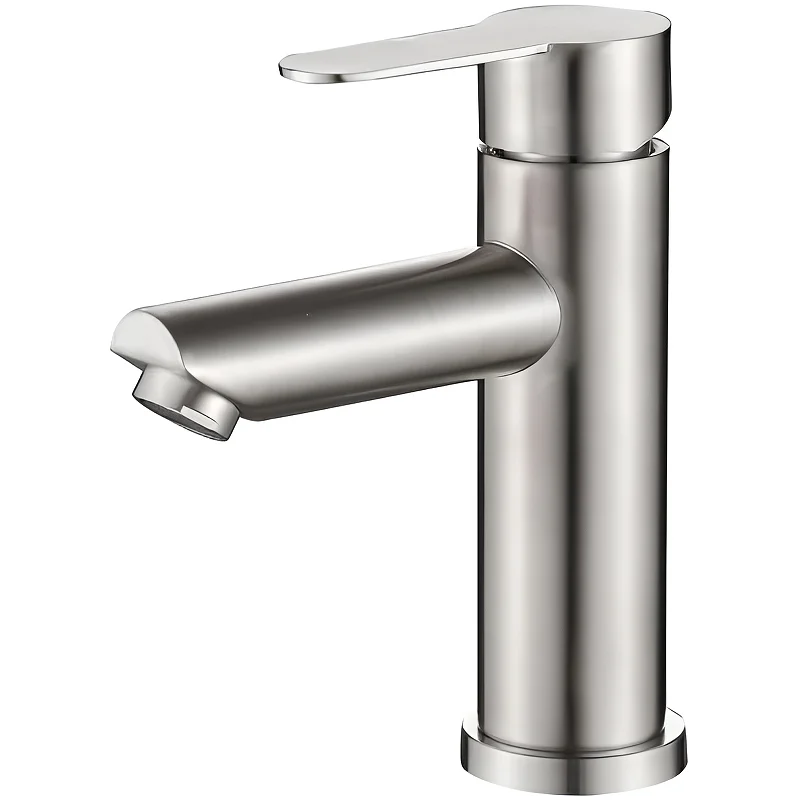 Смеситель HAIBA HB10801 для раковины, матовый, нержавеющая сталь