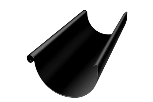 Желоб полукруглый Optima, 125мм, 3м RAL 9005 Желоб полукруглый Optima, 125мм, 3м RAL 9005