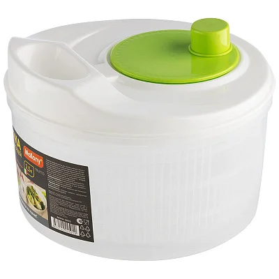 Сушилка для салата/овощей/фруктов/ягод MALLONY FRUTTO, 22,2*22,2*15,5 см