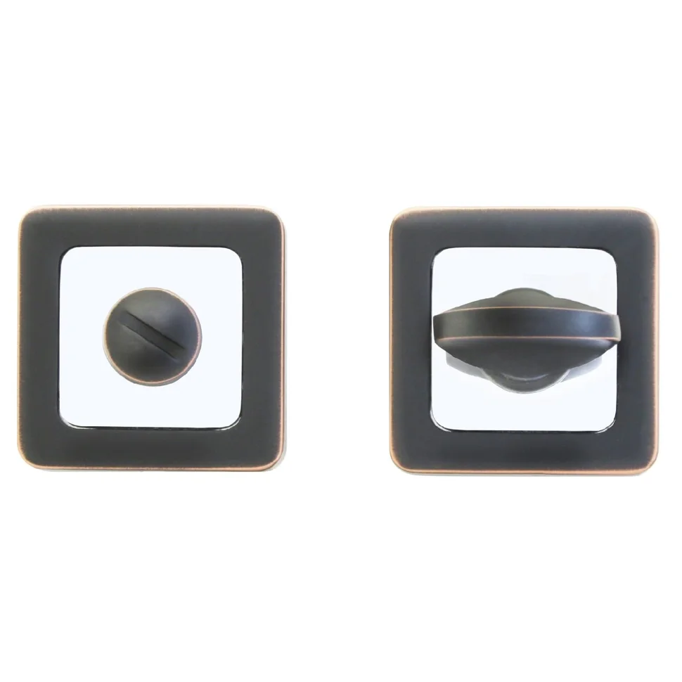 Фиксатор квадратный АЛЛЮР АРТ BK-S1 ORB/CP(4152) темная медь/хром