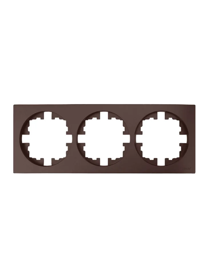 Рамка трехместная Lezard OSEN шоколад Рамка трехместная Lezard OSEN шоколад