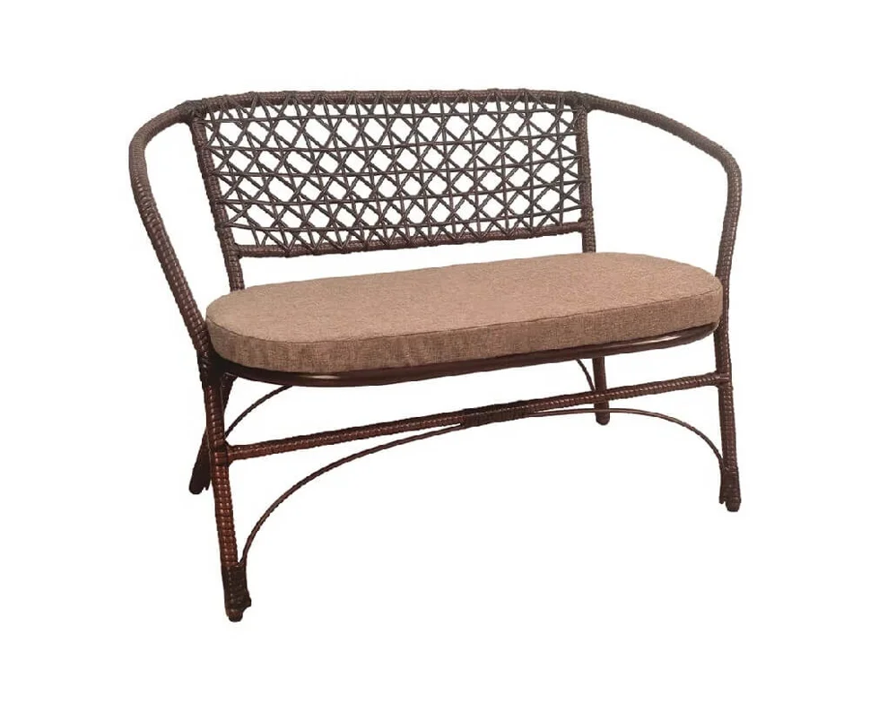 Диван Анапа с подушкой, коричневый