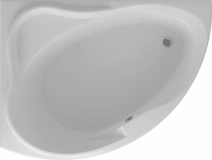 Ванна AQUATEK "Альтаир" 158х120 левая без гидромассажа (с фронт.экраном),с ножками