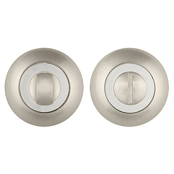 Фиксатор круглый PUNTO BK6 ZR SN/CP-3 матовый никель/хром