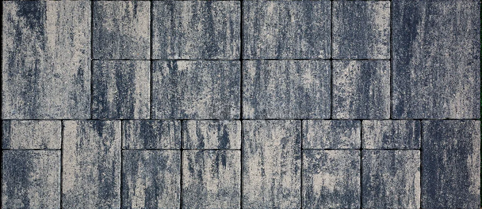 Плитка тротуарная Бавария Сильвер 1120*490*60 мм (4 элем) Color mix верхний прокрас, белый цемент, микрофаска СИЯН (7,01298м2/поддон)