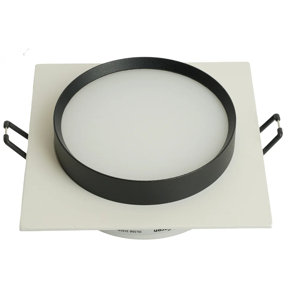 Светильник точечный Feron DL506 15W 230V GX53, белый + черный квадрат без лампы