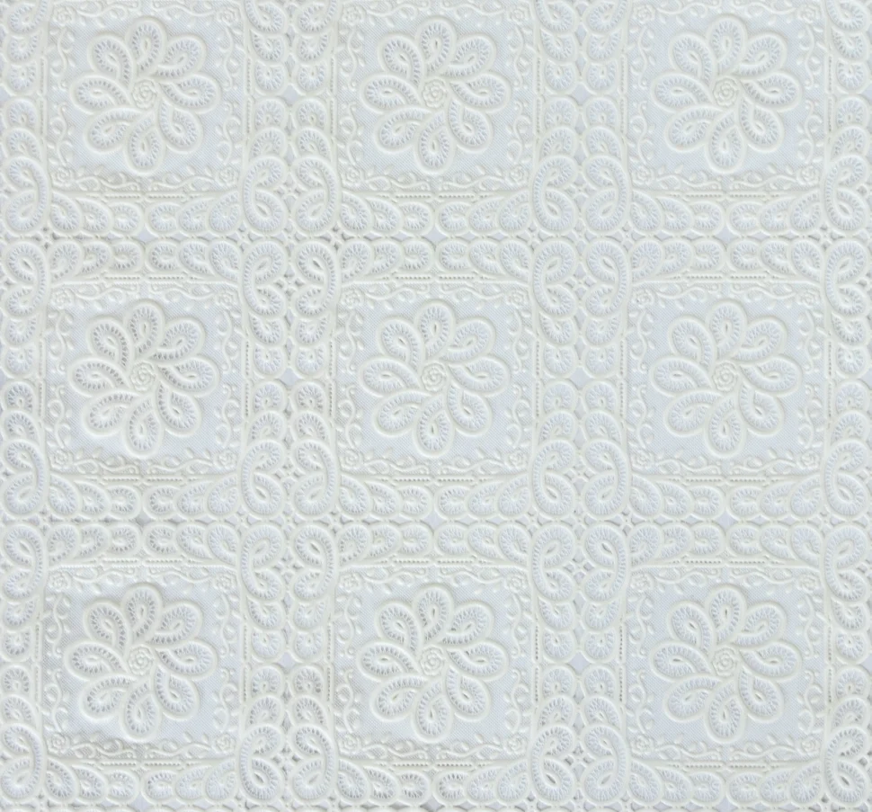 Клеенка ПВХ LACE Satin 008 без основы ажурная 1,37*20м, Dekorelle